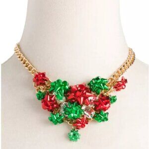 BETSEY JOHNSON Present Bow Necklace